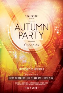 Autumn Party Flyer Template