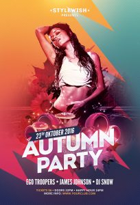 Autumn Party Flyer Template