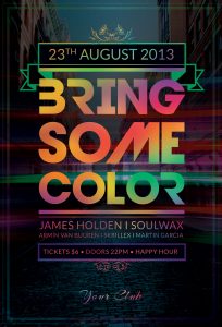 Bring Some Color Flyer Template