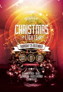 Christmas Lights Flyer Template