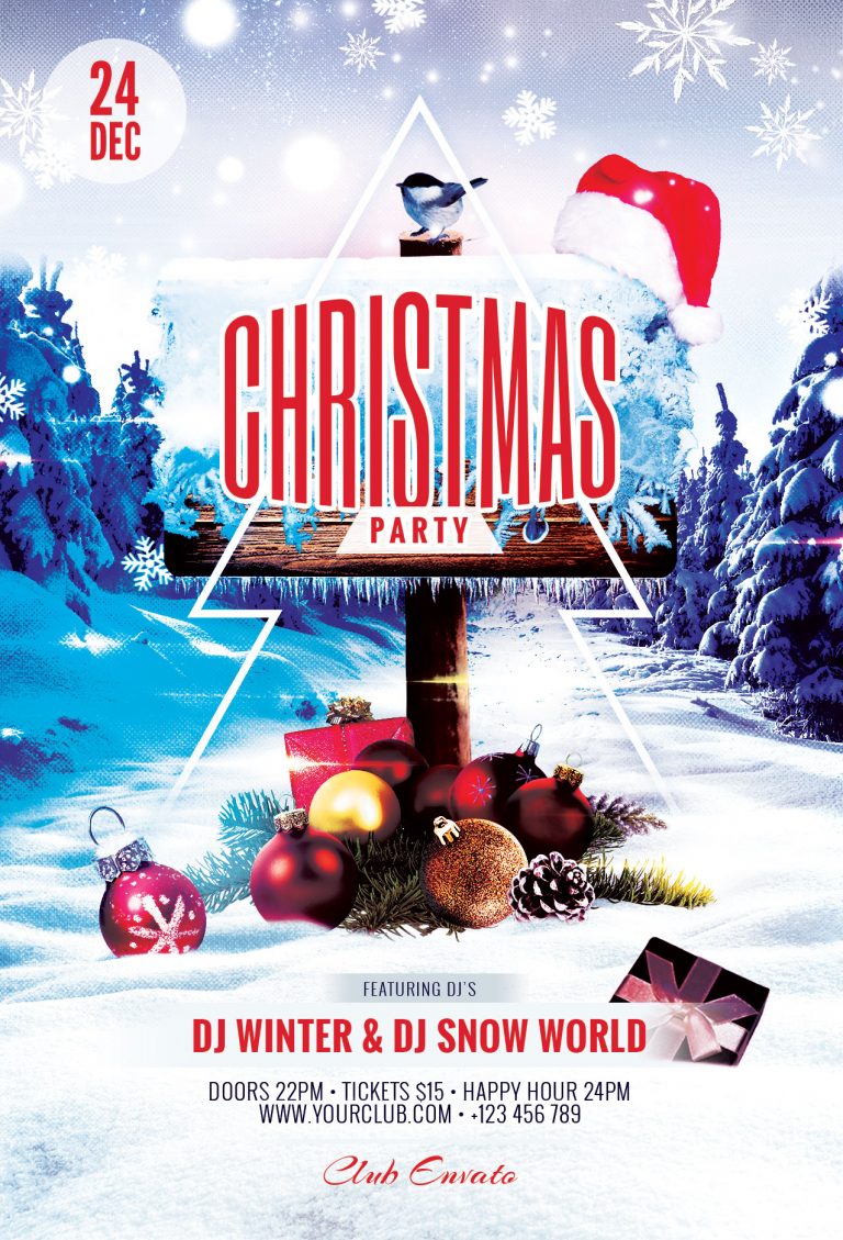 Christmas Party Flyer Template