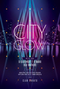 City Glow Flyer Template