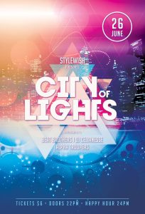 City of Lights Flyer Template