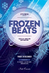 Frozen Beats Flyer Template