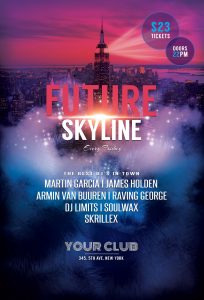 Future Skyline Flyer Template