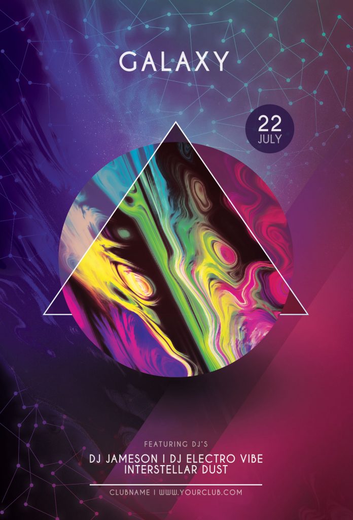 Space Flyer Templates for Photoshop • styleWish