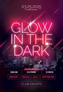 Glow In The Dark Flyer Template