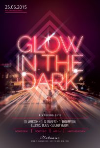Glow In The Dark Flyer Template
