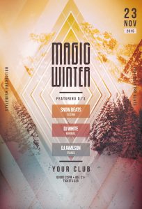 Magic Winter Flyer Template