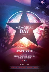 Memorial Day Flyer Template