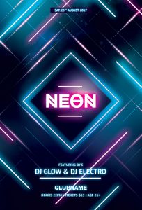 Neon Flyer Template
