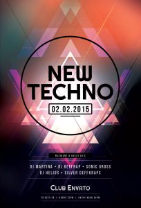 New Techno Flyer Template