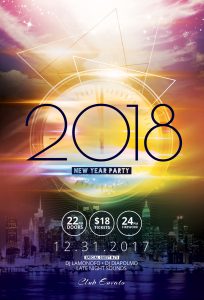 New Year Party Flyer Template
