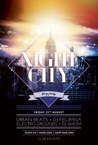 Night City Flyer Template