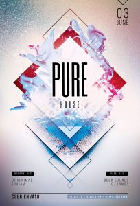 Pure House Flyer Template