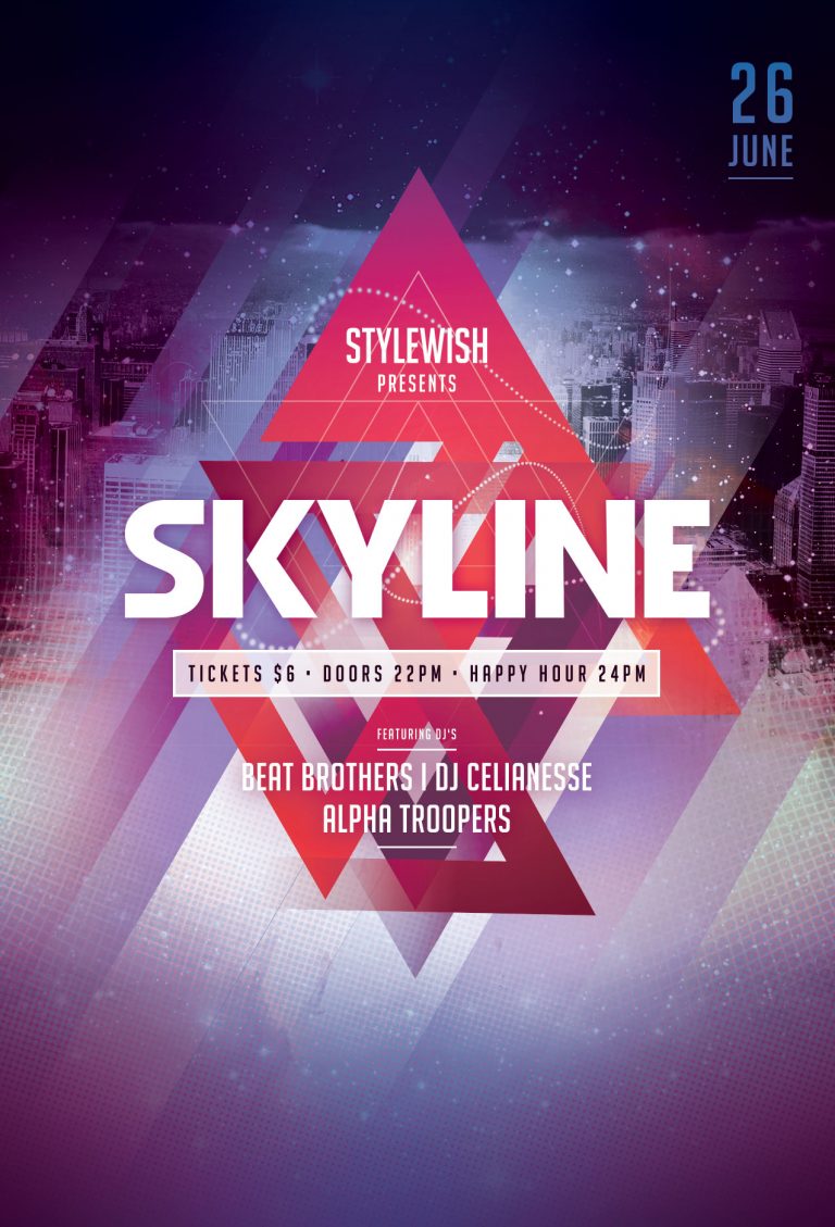 Skyline Flyer Template