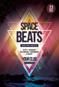 Space Beats Flyer Template