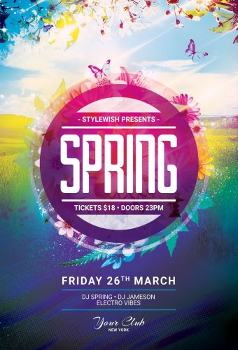 The best Spring Flyer Templates in PSD • styleWish