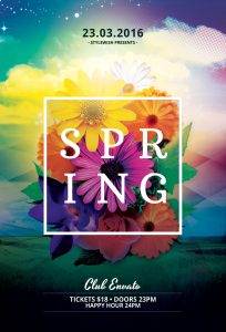 Spring Party Flyer Template