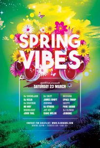 Spring Vibes Flyer Template