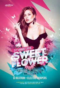 Sweet Flower Flyer Template