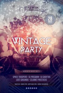 Vintage Party Flyer Template