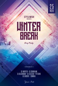 Winter Break Flyer Template