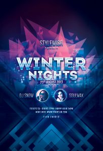Winter Nights Flyer Template