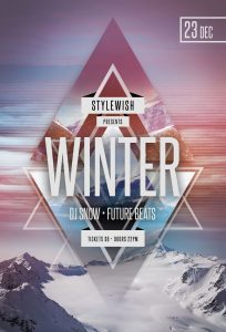 Winter Party Flyer Template