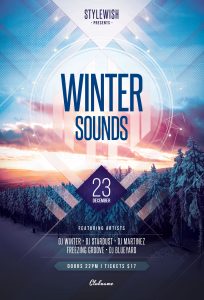 Winter Sounds Flyer Template