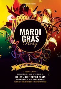 Mardi Gras Party Flyer