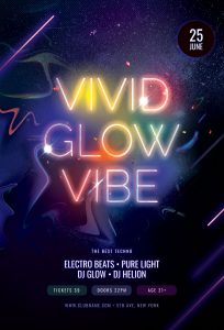 Vivid Glow Vibe Flyer