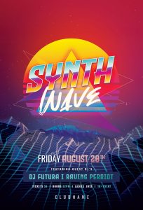 Synthwave Flyer Template